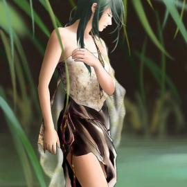 插画欣赏：戏水美女（组图）