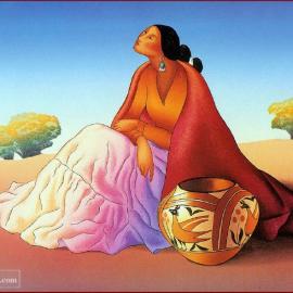 美洲原住民艺术插画(1)