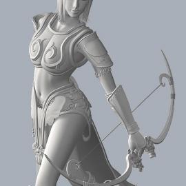 CG角色-女弓箭手