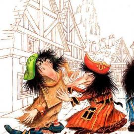 传统手绘:Jabberwocky故事绘本