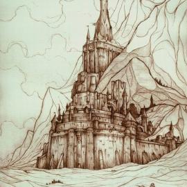 指环王插图作者的素描原稿