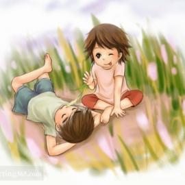 插画作品：童真的美丽