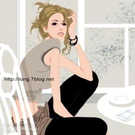 精彩美女矢量插画13张