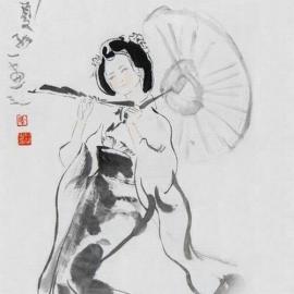 季仁葵国画---舞蹈画之民族舞篇