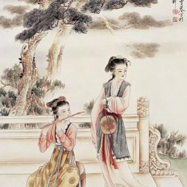 陈曼蓉 国画人物作品欣赏