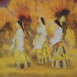 李青稞国画作品欣赏