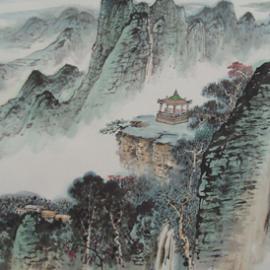 谢伯子国画作品