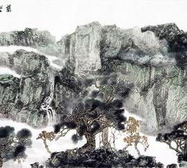 曾昭桂山水画欣赏