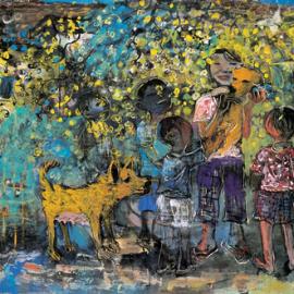 潮乡潮情杨培江国画