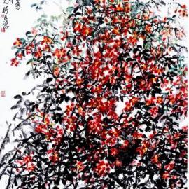 春花烂漫--何水法国画作品赏