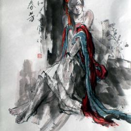 刘开富人物鞍马画作品欣赏(二)