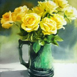 韩国画家Yang Won Hui水彩