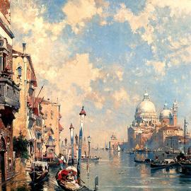 欧洲风景油画作品欣赏