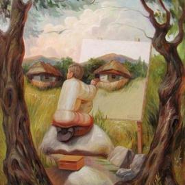 乌克兰油画家Oleg Shuplyak创作的超现实主义油画