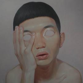 擎培鑫的“灵魂与肉体”系列画作