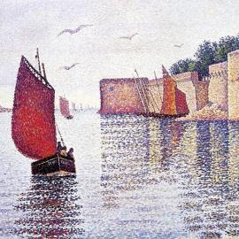 法国新印象派画家仰慕早年莫奈