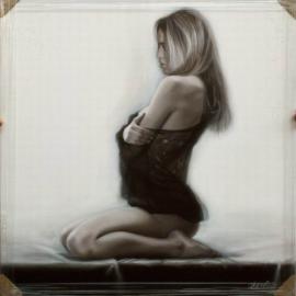 性感的美女油画―Talantbek Chekirov