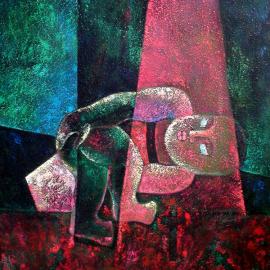 胡时油画作品欣赏