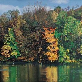 海外华裔油画家陈建中的风景画一