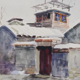 鲍震油画作品欣赏