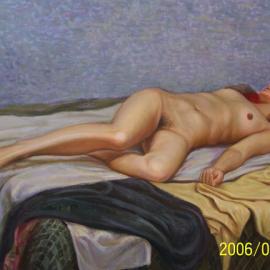 赵嗣发人体油画