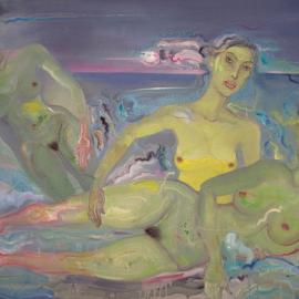 邓箭今油画作品