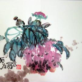 黄曙光花鸟油画欣赏