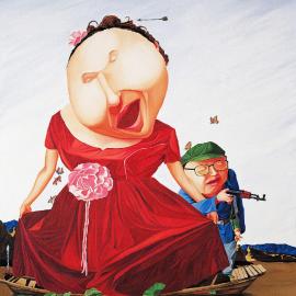 青年油画家冯中起作品