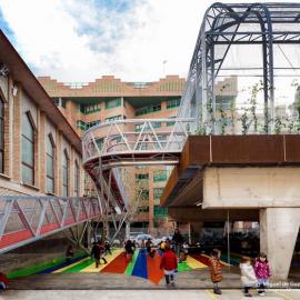 Lasalle Franciscanas 学校的“空中操场”