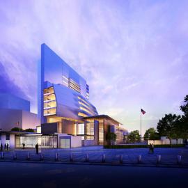 richard meier：迈耶-美国驻伦敦大使馆提案