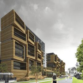 OFIS Arhitekti Win Student Housing Competition in Paris设计欣赏