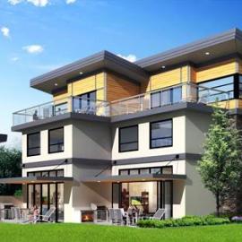 加拿大奥肯那根湖附近的住宅设计