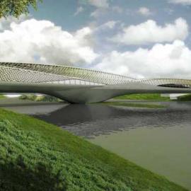 Zaha Hadid :萨拉戈萨2008年世博会桥梁设计