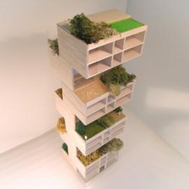 新建筑未来人群居住房模型