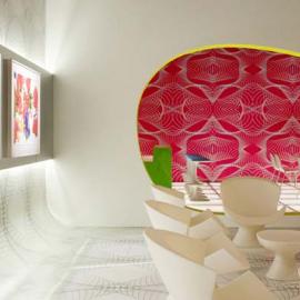 Karim Rashid设计的德国银行休息室