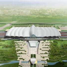 武汉新火车站采用全透光板（效果图）