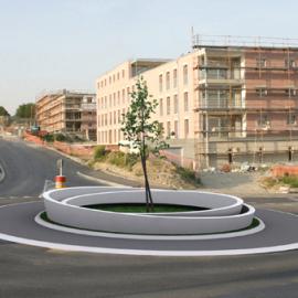 极具视觉冲击效果的交通大转盘设计