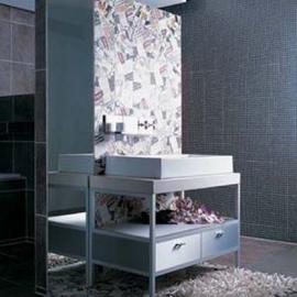 博洛尼2006六款卫浴主题墙设计[组图]