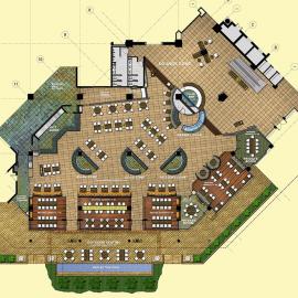 香格里拉酒店的餐厅改造