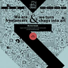 含有手绘和涂鸦的创意网站欣赏