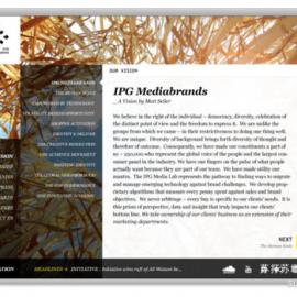 Martin Oberh&auml;user为IPG Mediabrands所做的网页界面设计