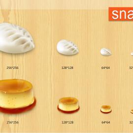 图标UI设计-Snacks小吃