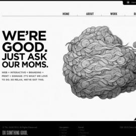 美丽优雅的黑白配色网页设计（二）