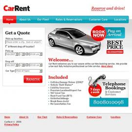 Car rent 网页设计