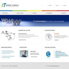 IT support company 网页设计和界面设计