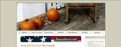 XHTML+CSS青色系网站欣赏