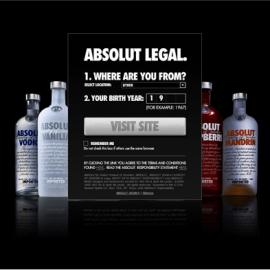 www.absolut.com网站界面欣赏