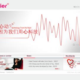 关于海尔的网站设计