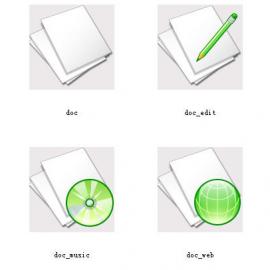 韩国风格绿色透明ICON