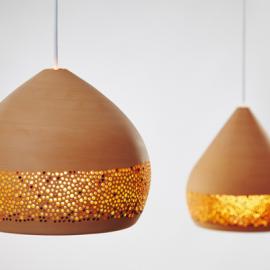 手工制作的创意陶瓷吊灯SpongeOh!